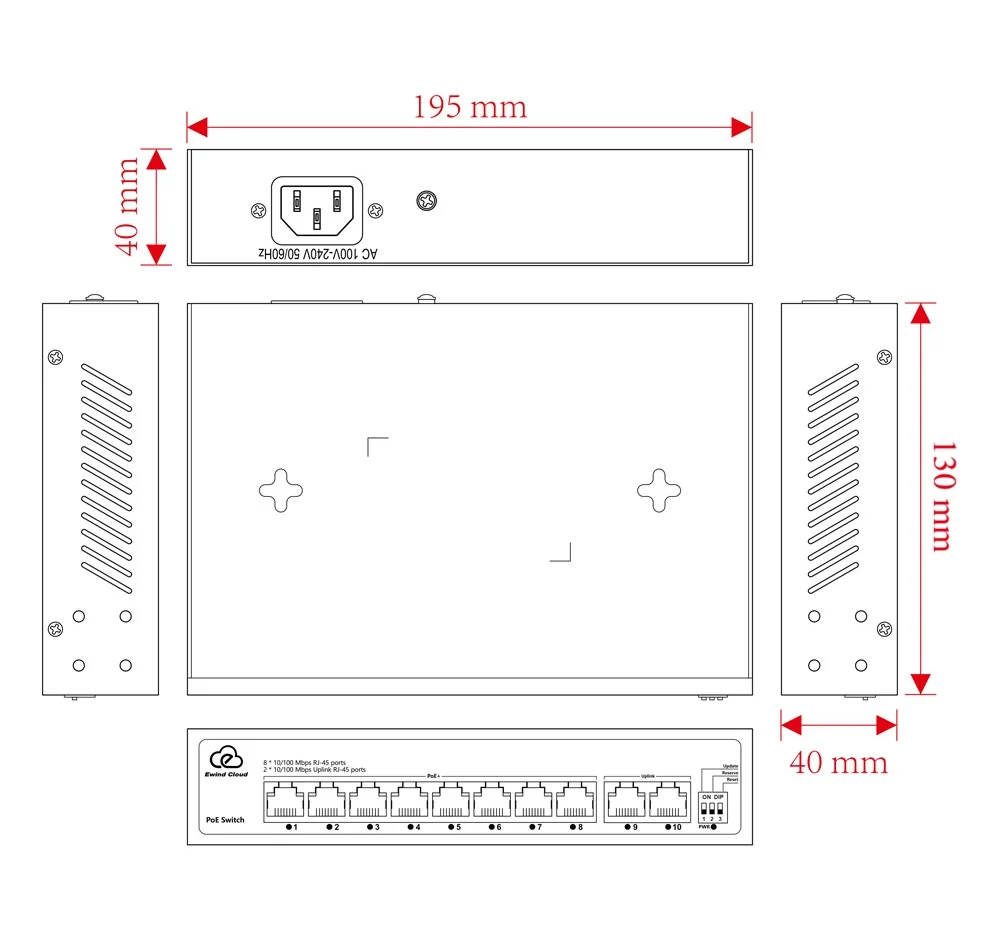 EW-ES2010CF-AP dimensions diagram
