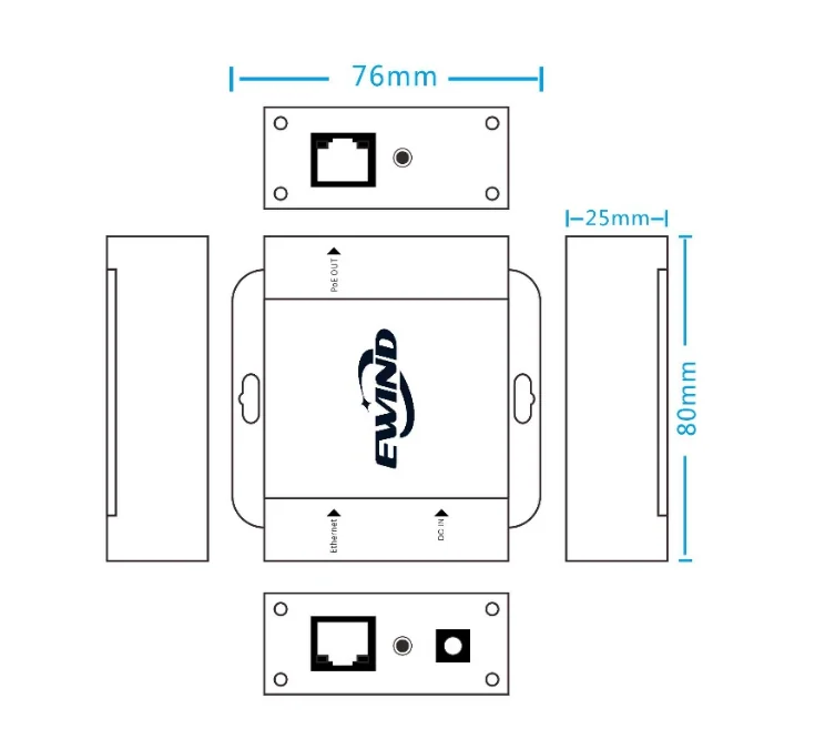 EW-PSE101G-DC-60 dimensions diagram