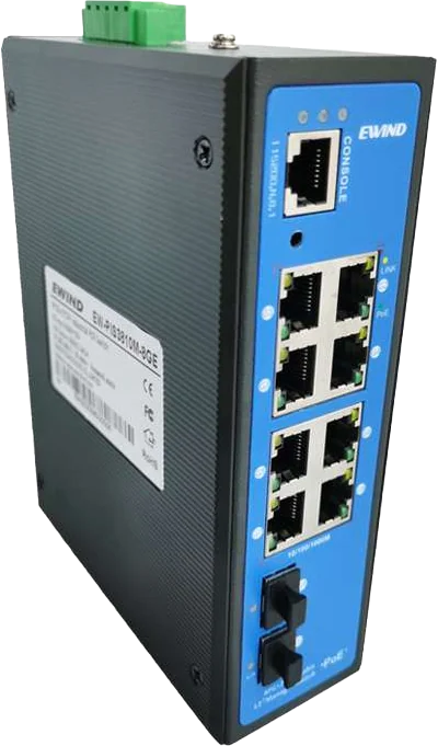 EWIND EW-PIS6810M-8GE managed industrial PoE switch