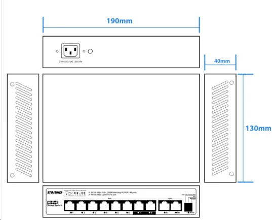 EW-S1810GU-AP dimensions diagram