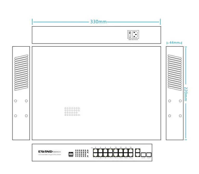 EW-S1820CG-AP dimensions diagram