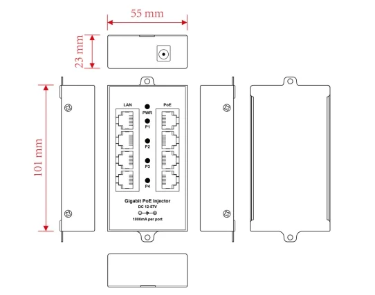 EW-PSE304CG dimensions diagram