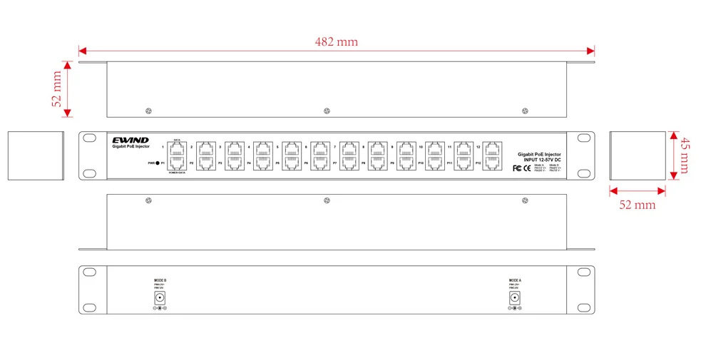 EW-PSE312CG dimensions diagram