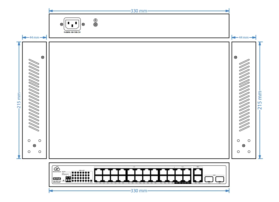 EW-ES2028CFSH-AP dimensions diagram