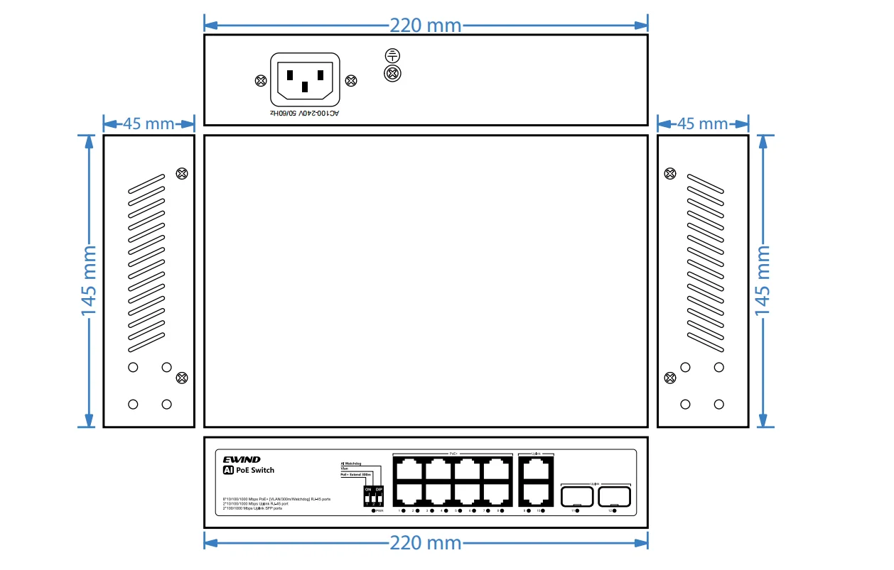 EW-S1712CG-AP dimensions diagram