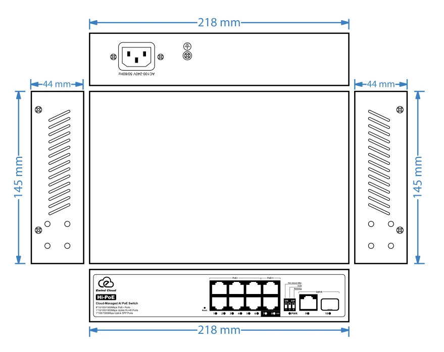 EW-ES3010CGSH-AP dimensions diagram