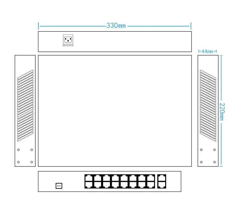 EW-S1818CG-AP dimensions diagram