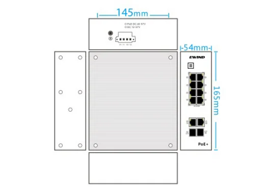 EW-IS1812 dimensions diagram