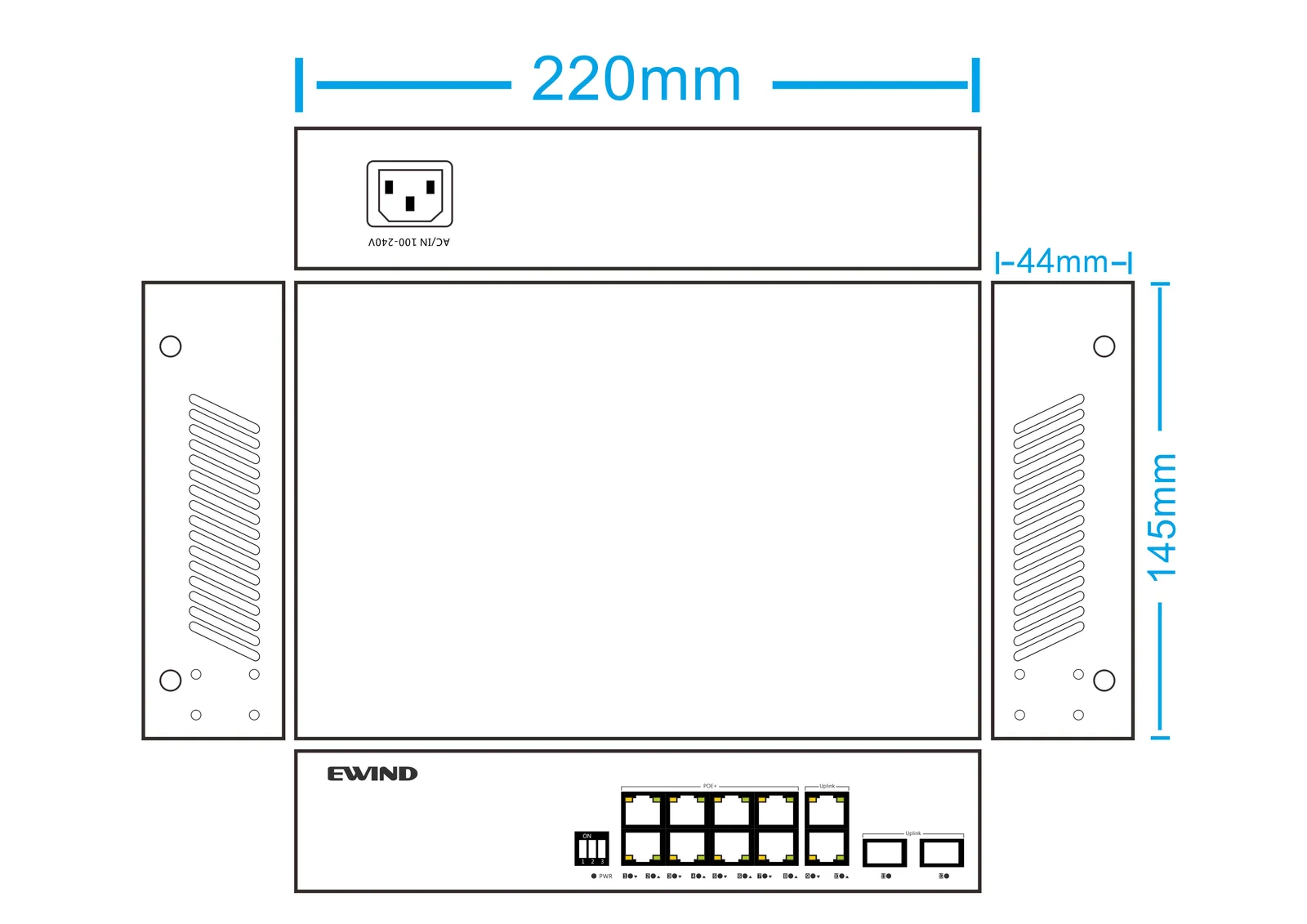 EW-S1912CG-AP dimensions diagram