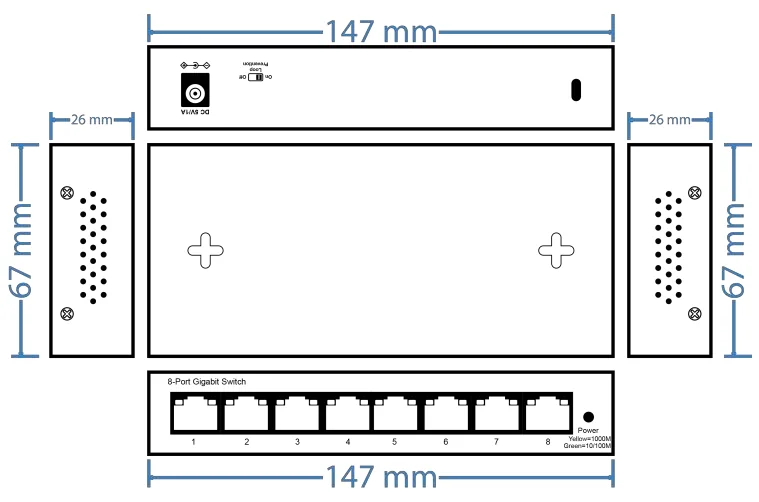 EW-S1608CGU dimensions diagram