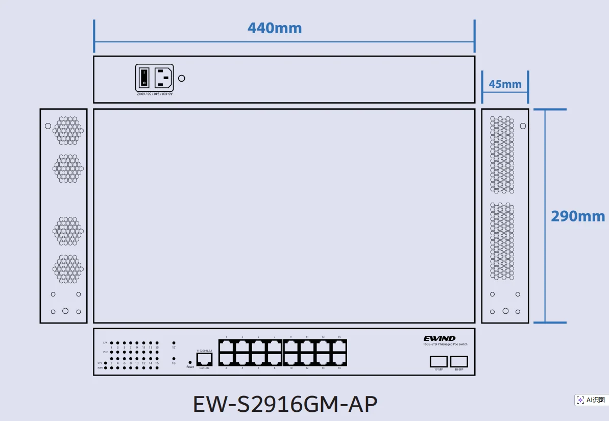 EW-S2916GM-AP dimensions diagram