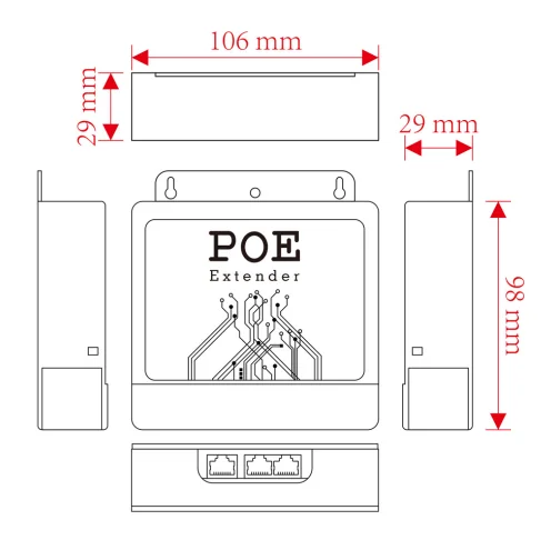 EW-PSE-PW6603F dimensions diagram
