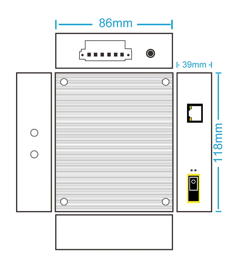 EW-IS1702 dimensions diagram