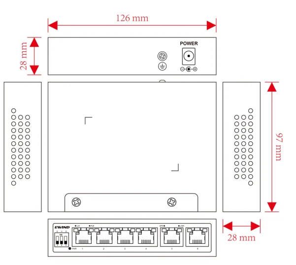 EW-S1906CF-DP dimensions diagram