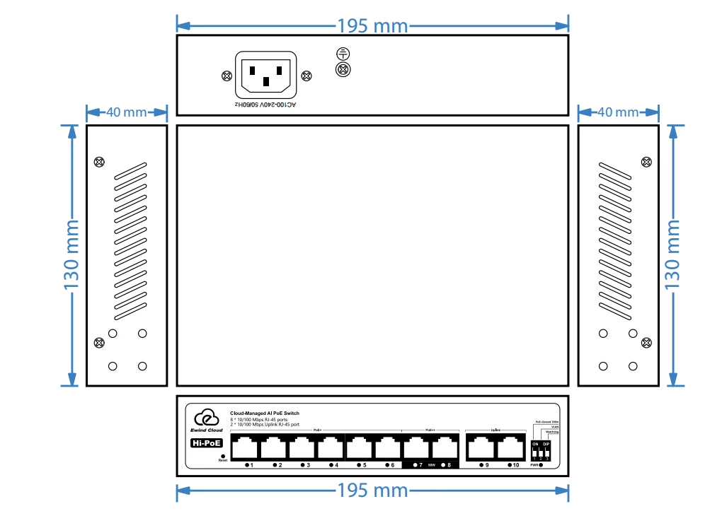 EW-ES2010CFSH-AP dimensions diagram