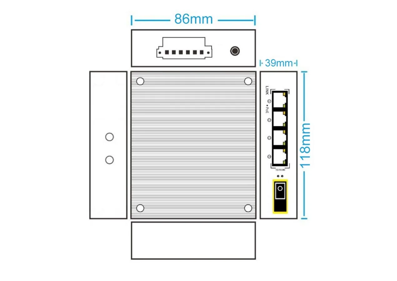 EW-IS1805 dimensions drawing