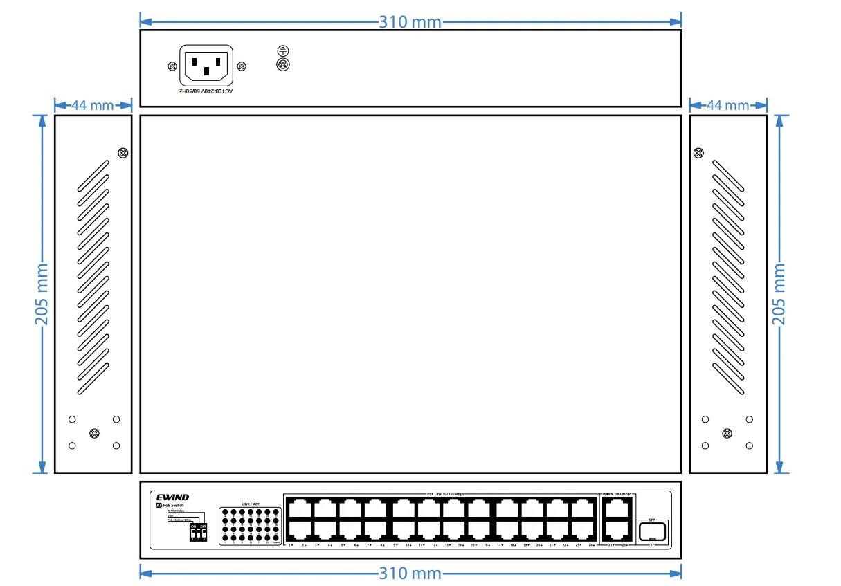 EW-S1726CFU-AP dimensions diagram