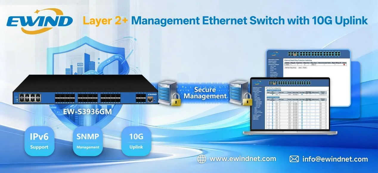 Inside the EW-S3936GM managed switch
