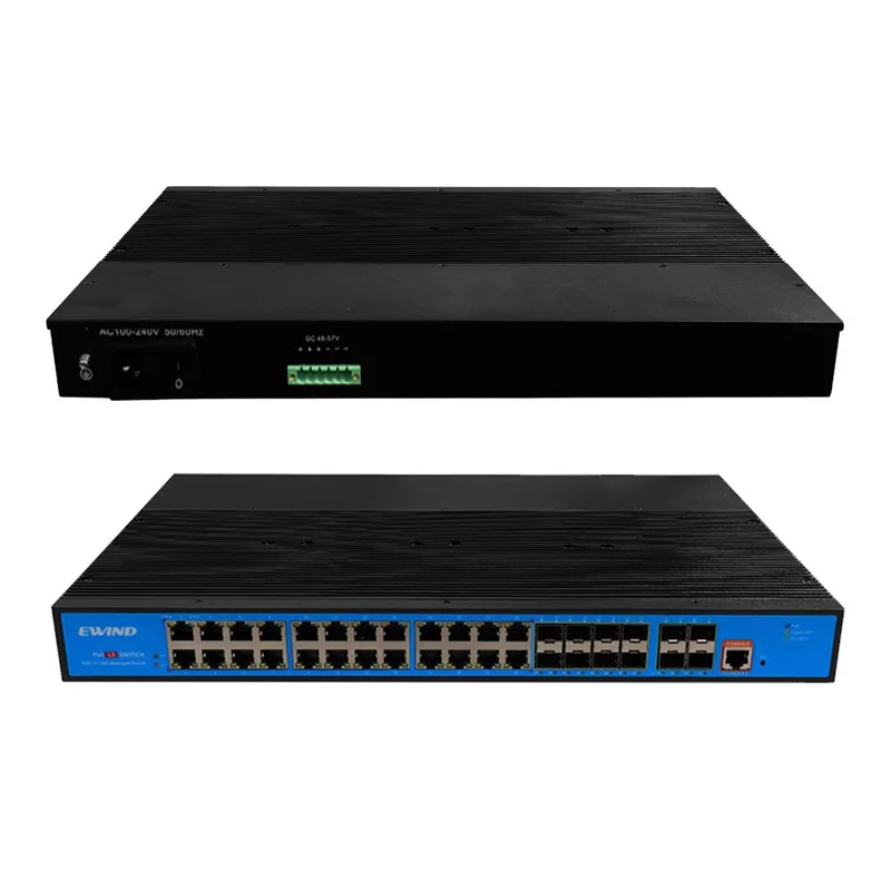 36-Port Industrial PoE++ Switch with 800W AC/DC Power and 10G Uplinks