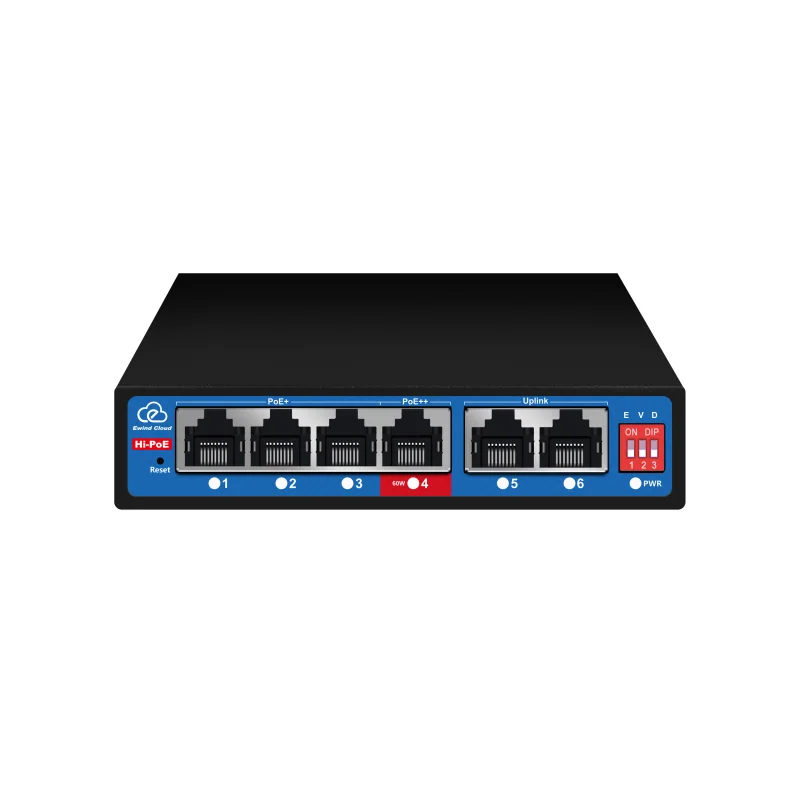 4-Port Fast Ethernet Cloud-Managed PoE Switch