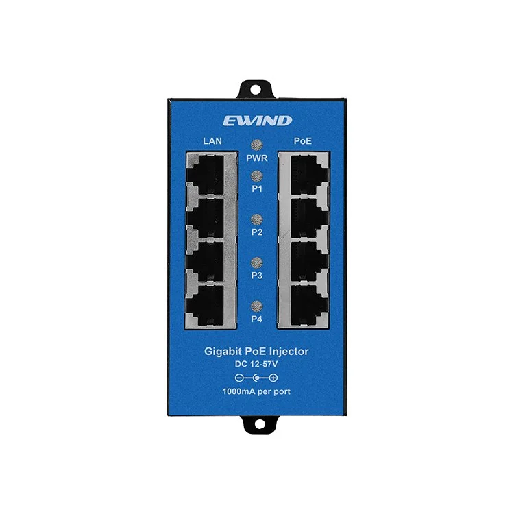 4-Channel Gigabit DC PoE Injector