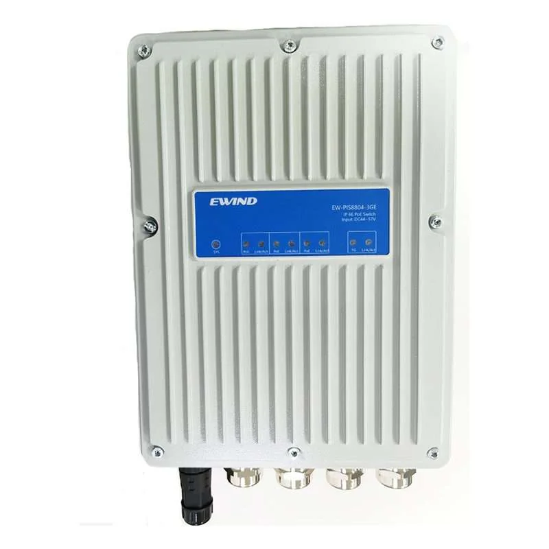 4-Port Outdoor Gigabit PoE Switch with IP66 Enclosure