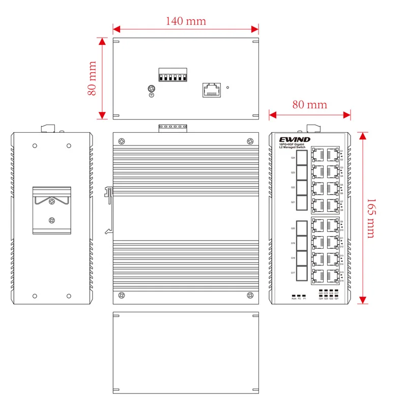 EW-PIS3624M-16GE dimensions diagram