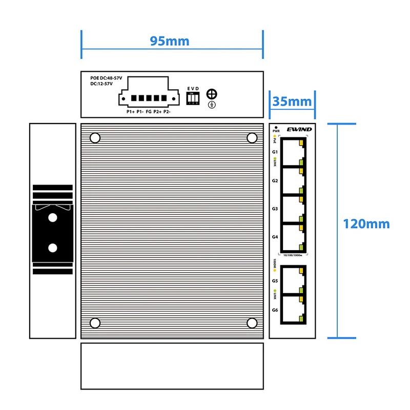 EW-PIS1806GE dimensions diagram