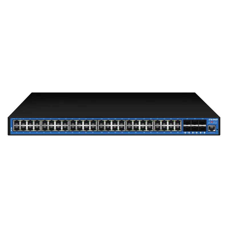 48-Port Gigabit Managed PoE Switch with 6 10G SFP+ Uplinks