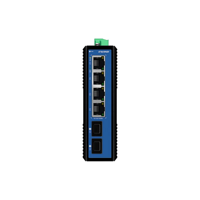 4-Port Gigabit Industrial PoE Switch with 2 SFP Uplinks
