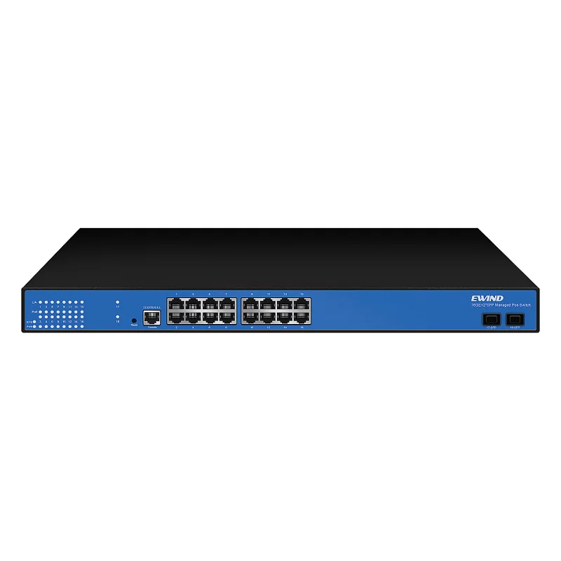 18-Port Gigabit Managed PoE Switch — 250W