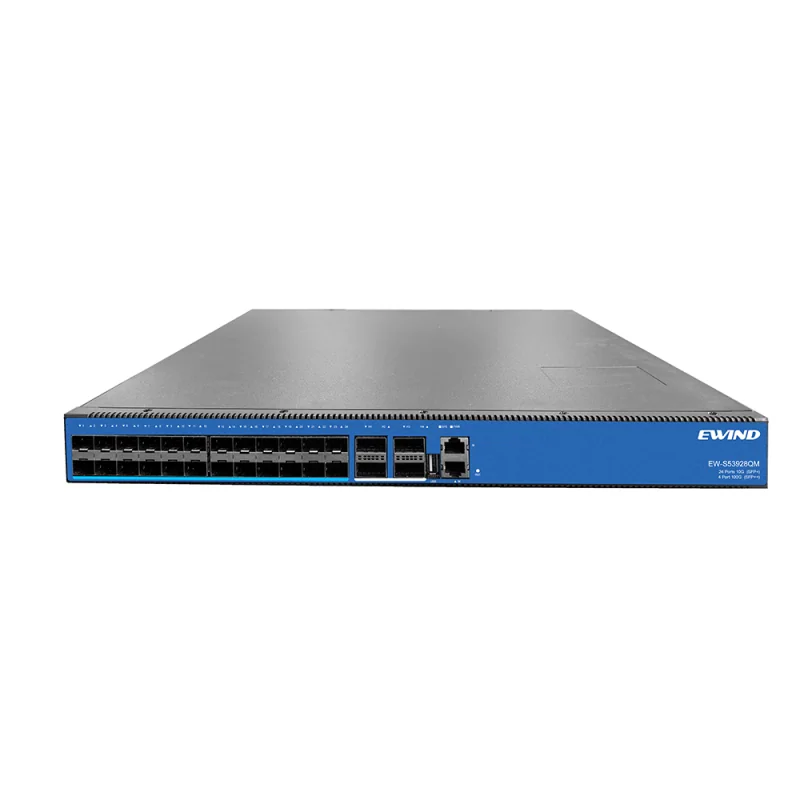 28-Port Layer 3 Fiber Switch with 100G Uplinks