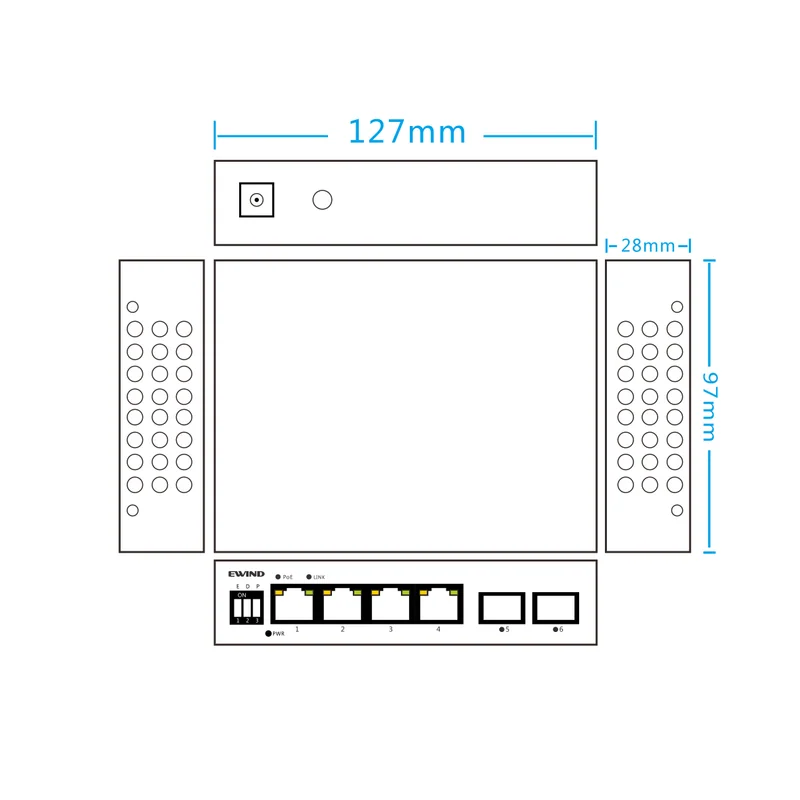 EW-S1906FG-DP dimensions drawing
