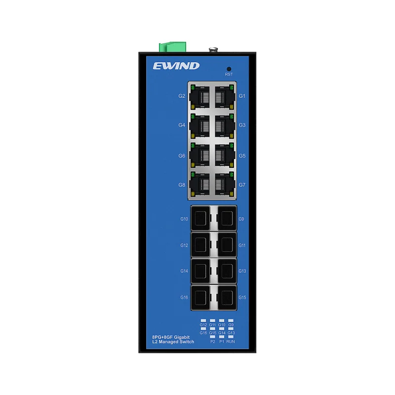 16-Port Gigabit Managed Industrial PoE Switch