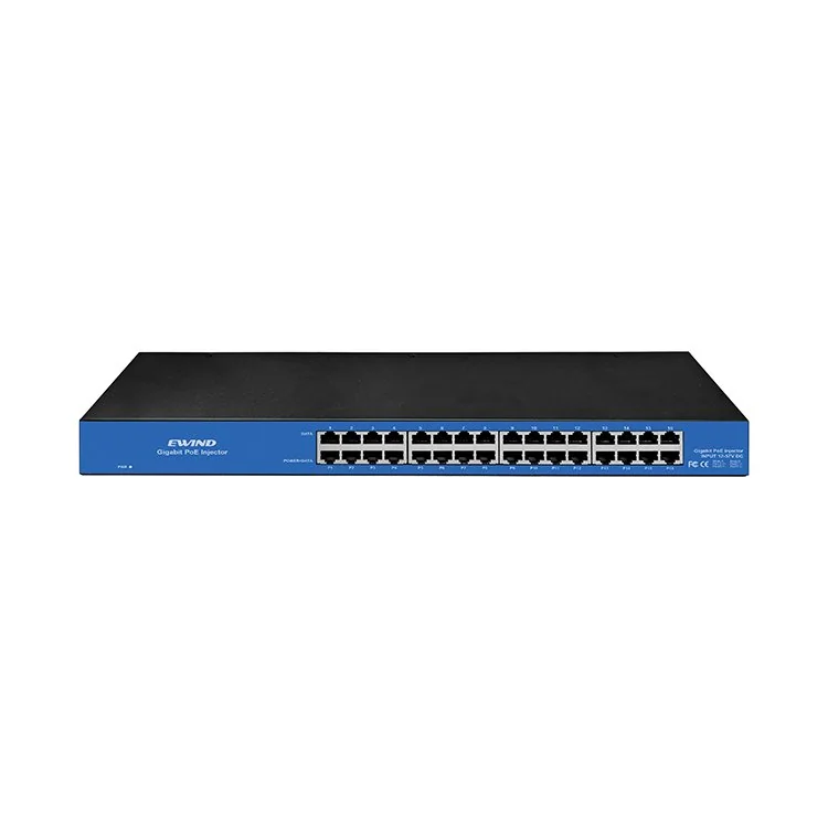 16-Channel Gigabit DC PoE Injector