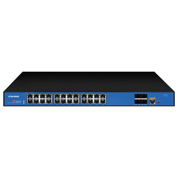 24-Port Gigabit L3 Managed PoE Switch with 4 10G SFP+ Uplinks