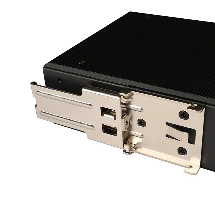8-Port Gigabit Industrial PoE Fiber Switch with 2 SFP and 2 RJ45 Uplinks