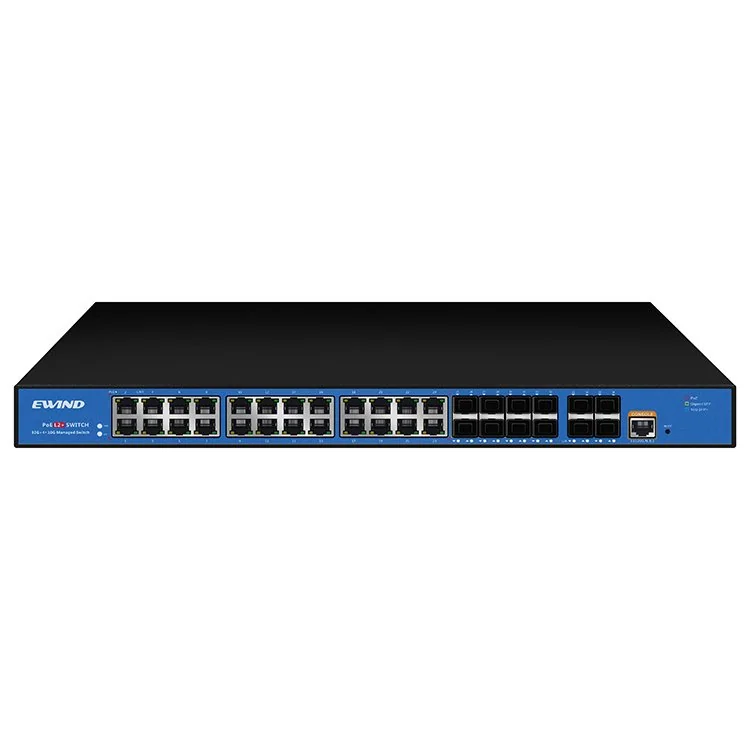 36-Port Managed PoE Switch with 4 x 10G SFP+