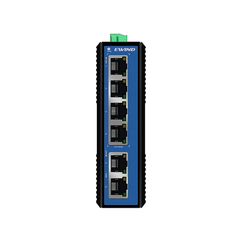 6-Port Fast Ethernet Industrial Unmanaged Switch