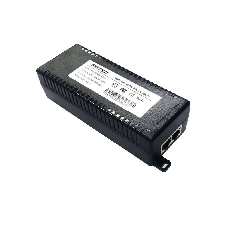 60W Gigabit PoE Injector with AC Input
