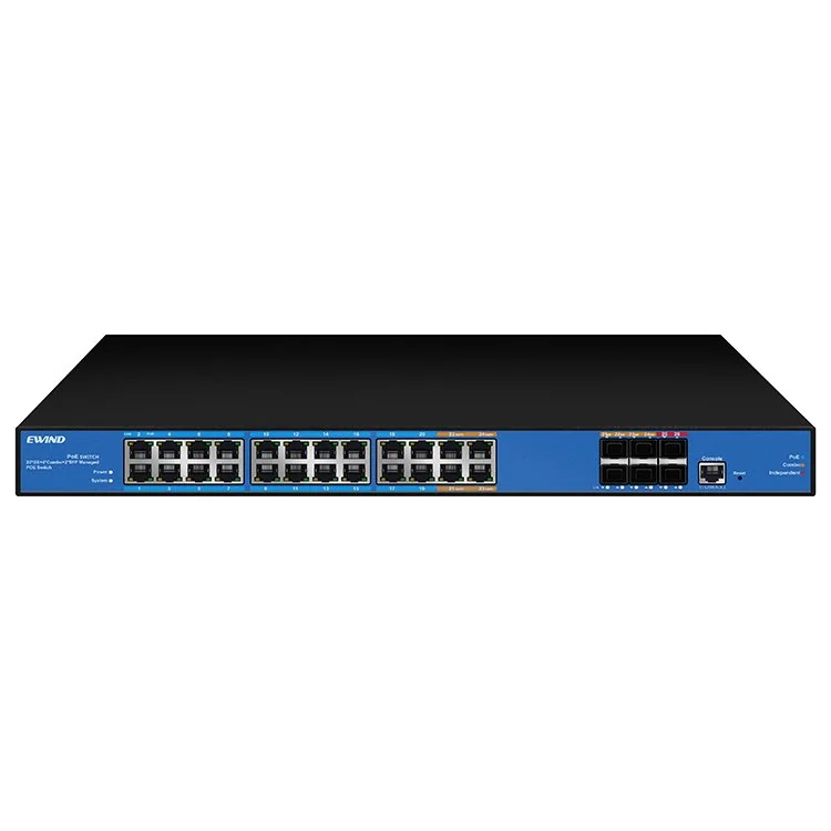 26-Port Gigabit L2+ Managed PoE Switch with 4 Combo Ports