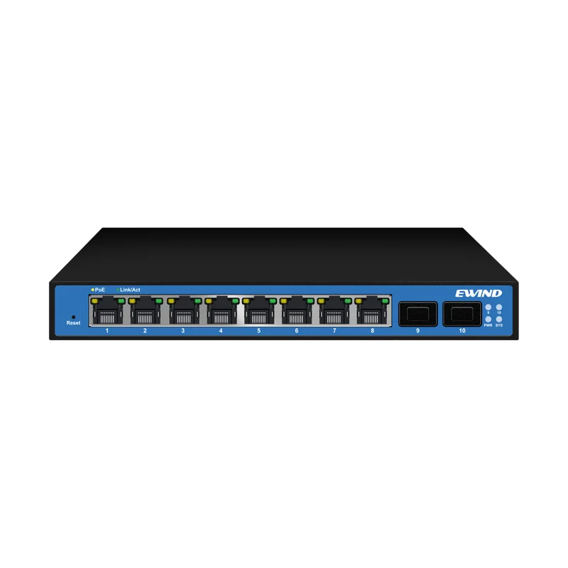 8-Port 2.5G Managed PoE Switch with 2 SFP Uplinks