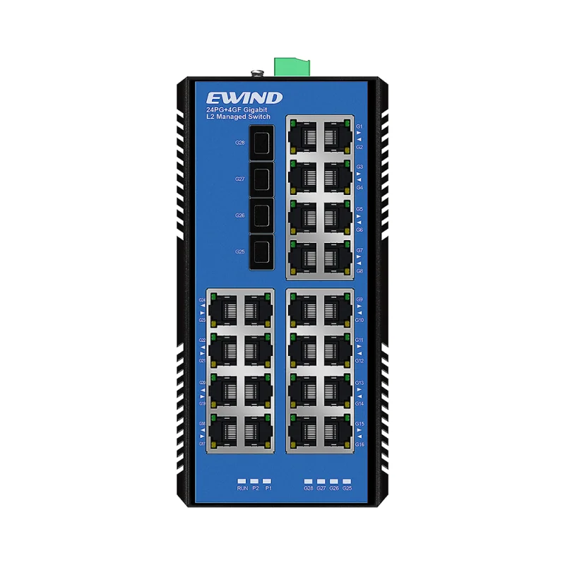 28-Port Gigabit Managed Industrial Ethernet Switch