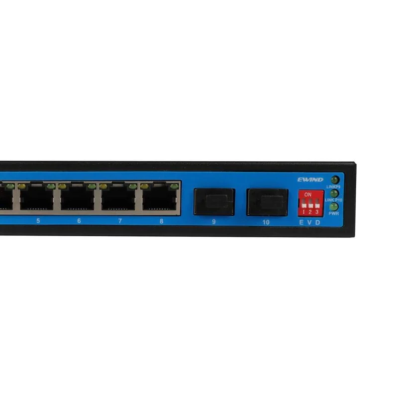 10-Port Gigabit PoE Switch with Dual Gigabit SFP