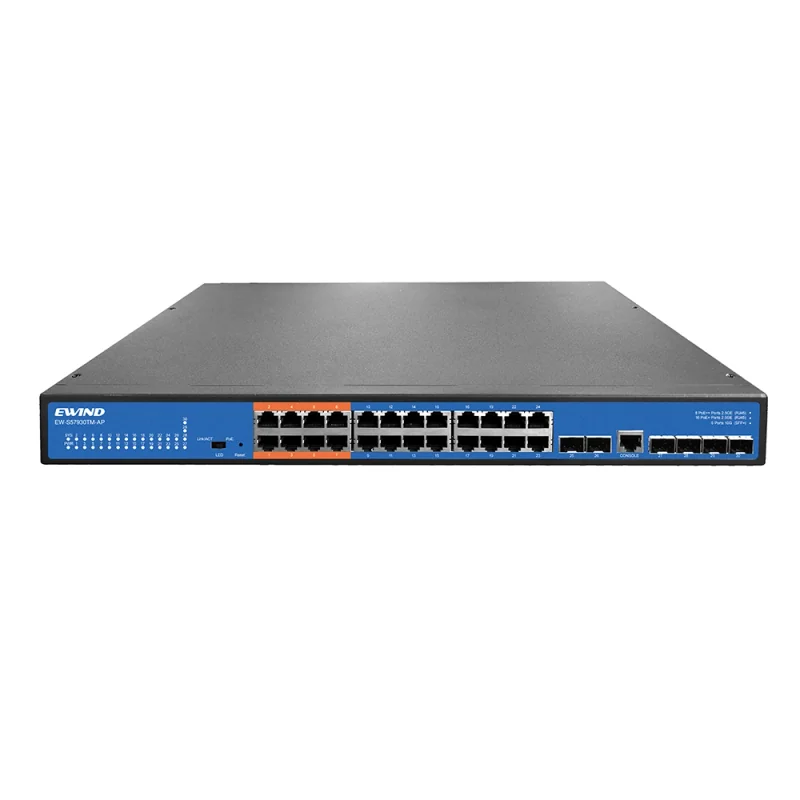 24-Port 2.5G Layer 3 PoE Switch with Six 10G Uplinks