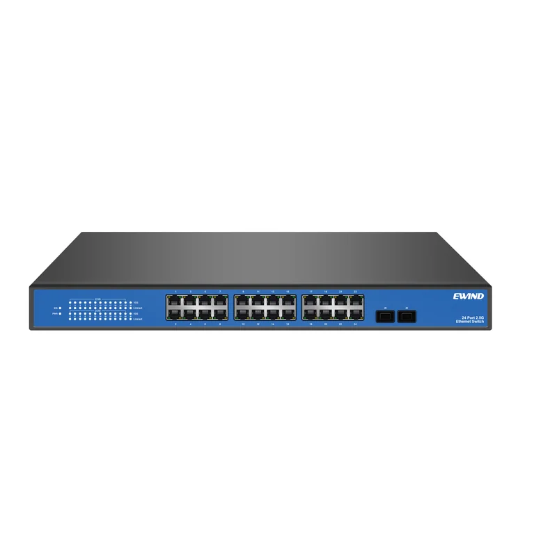 24-Port 2.5G Unmanaged Ethernet Switch with 10G SFP+ Uplinks
