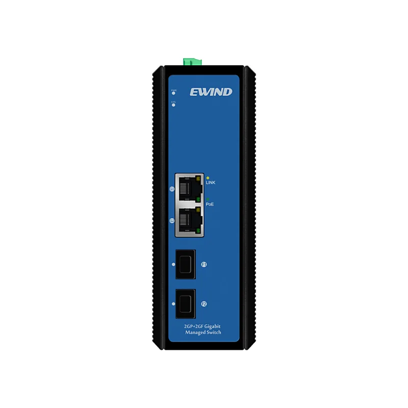 4-Port Gigabit Managed Industrial Switch with 2 SFP Ports