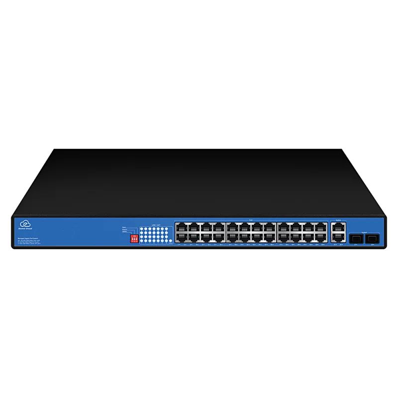 24-Port Gigabit Cloud Managed PoE Switch