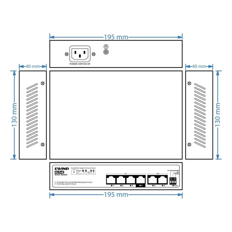 EW-S1806CF-AP dimensions drawing