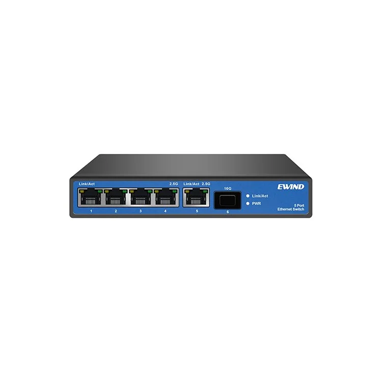 4-Port 2.5G Unmanaged Ethernet Switch with 10G SFP+ Uplinks